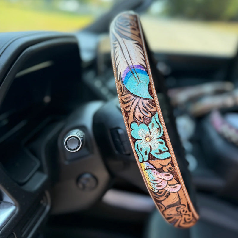 🤠Retro Western Cowboy Car Universal Steering Wheel Cover
