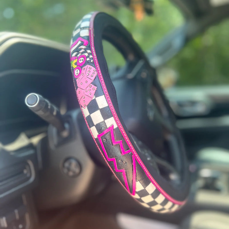 🤠Retro Western Cowboy Car Universal Steering Wheel Cover