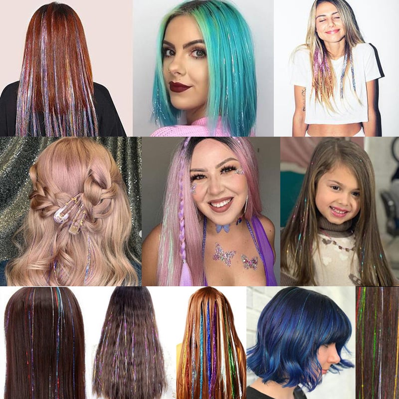 ✨Shining Debut! Dazzling Rainbow Hair Extensions ✨