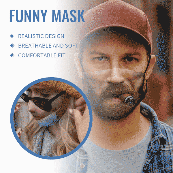 😷Funny mask: The Disguise That Breathes!