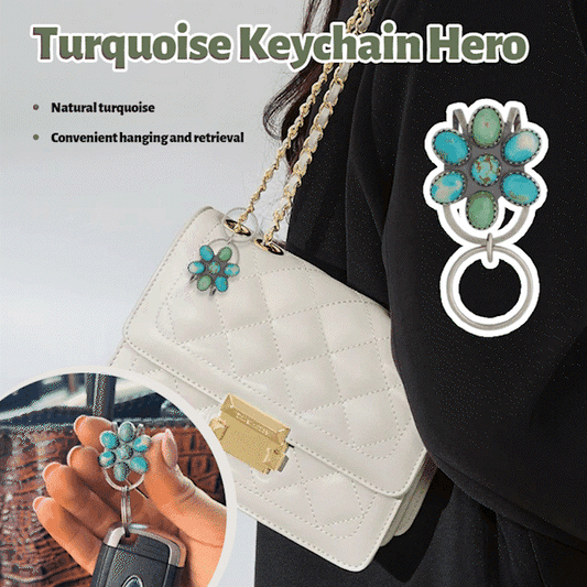 🔥2025 New Arrival🔥💎Turquoise Keychain Hero🔑