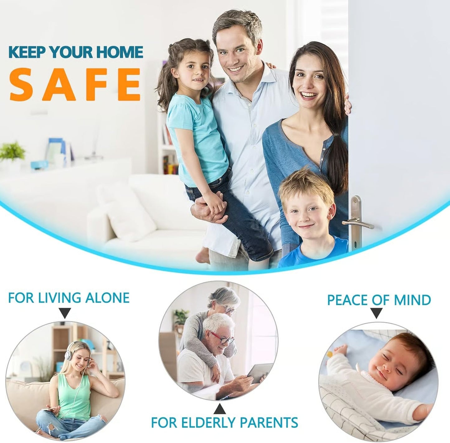Upgraded Home Security Door Reinforcement Lock