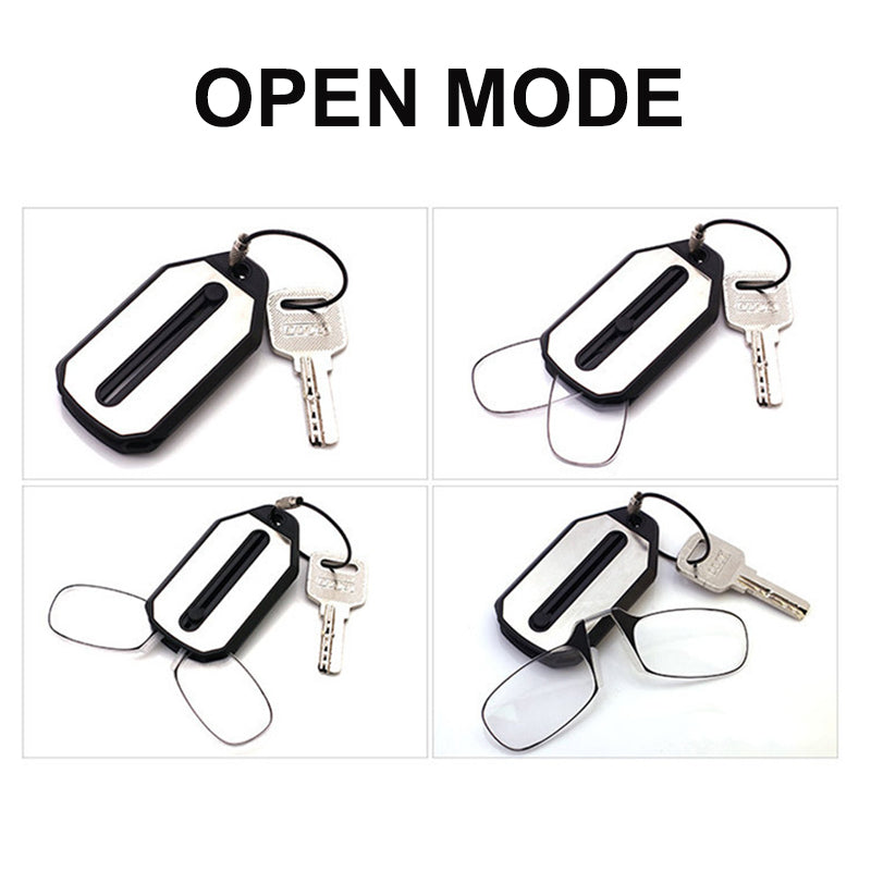 👀Clip-Nose Soft Silicone Reading Glasses Keychain
