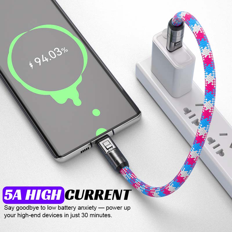 ✨Dual Type-C Fast Charging Data Cable with Wearable Lanyard📱