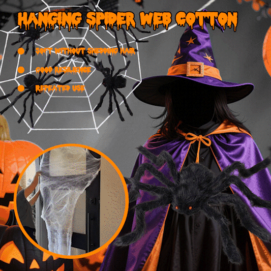 🕷️Halloween Decoration Giant Fluffy Spider Army🖤