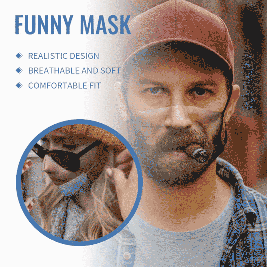 😷Funny mask: The Disguise That Breathes!