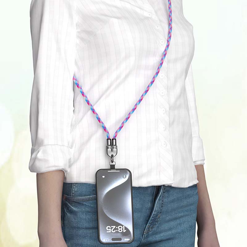 ✨Dual Type-C Fast Charging Data Cable with Wearable Lanyard📱