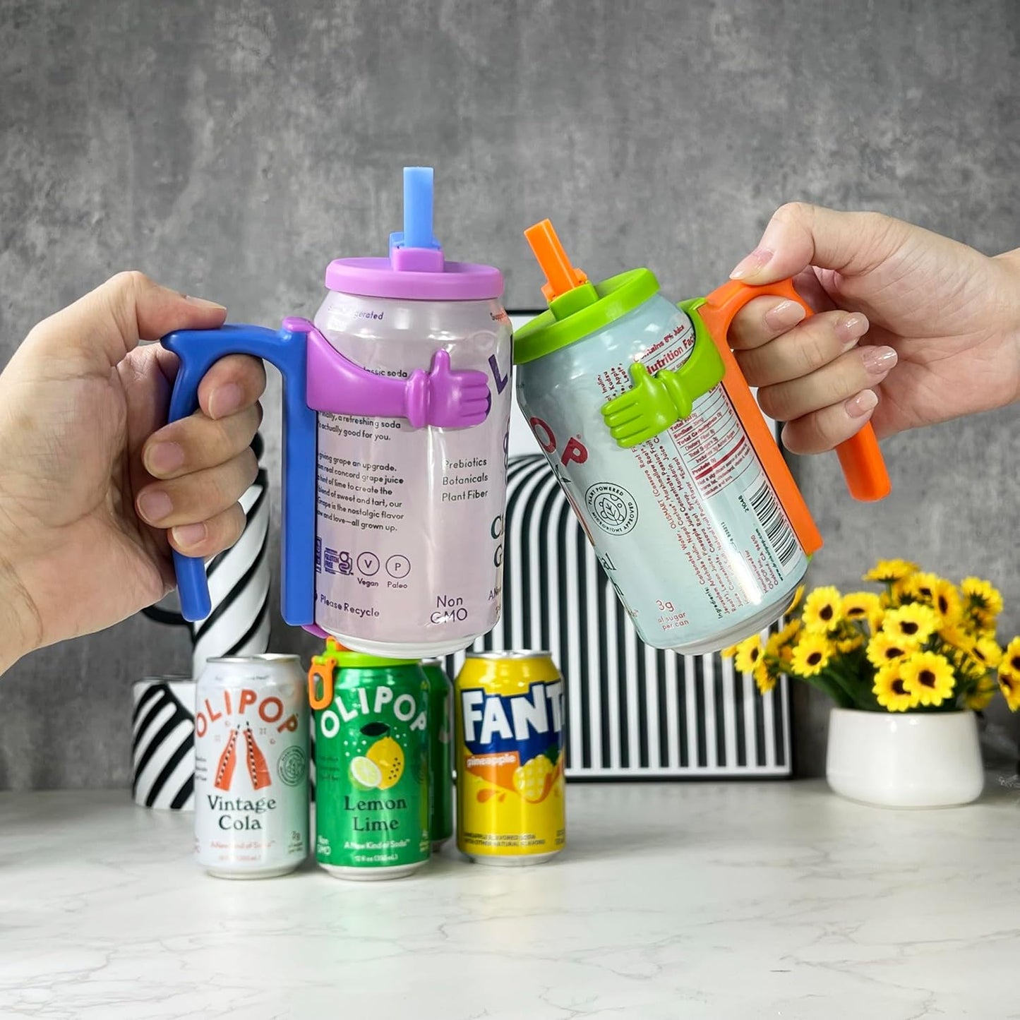 🔥2025 New Arrival 🔥Soda Can Lids and Holders for 12oz Cans
