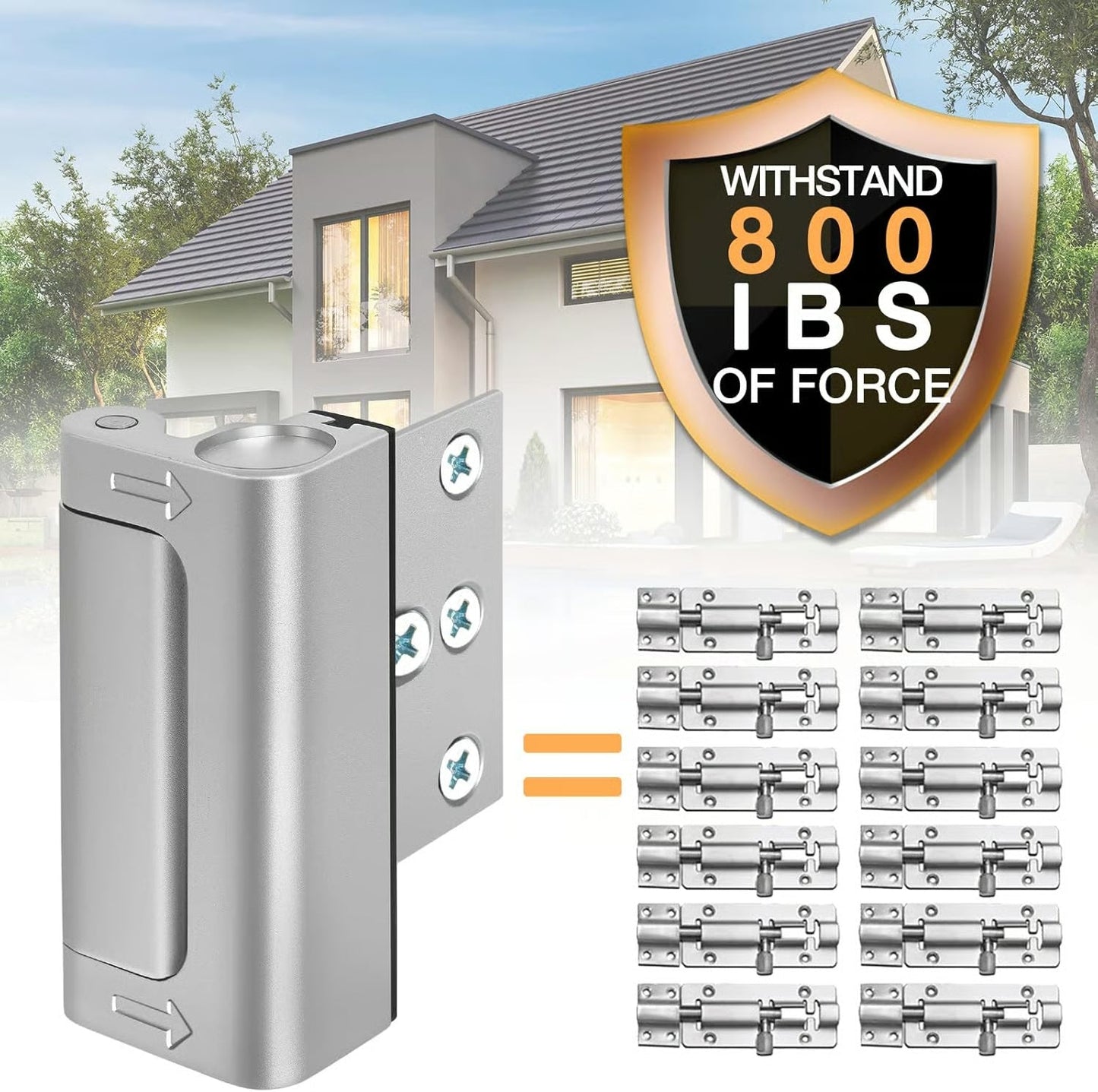 Upgraded Home Security Door Reinforcement Lock