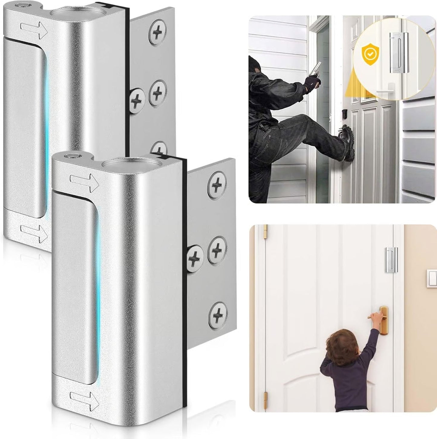 Upgraded Home Security Door Reinforcement Lock