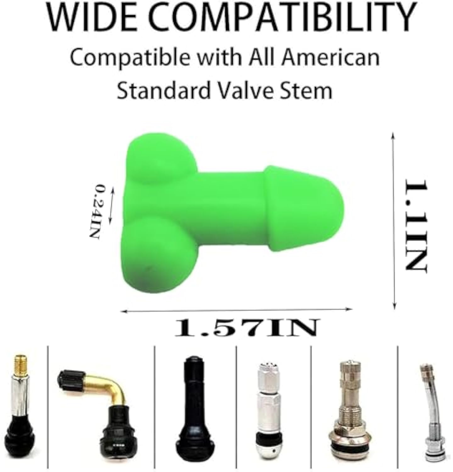 ❤️Highly recommended💥Funny Glow in The Dark Prank Valve Stem Caps Prank